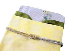 画像をギャラリービューアに読み込む, 洗える着物 コーディネートセット 袷 Lサイズ 着物 グレー 縞 桜 名古屋帯 クリーム 市松格子 正絹帯揚げ帯締め 4点セット 小紋 レディース 女性 帯あげ 帯〆 プレタ 和装 和服