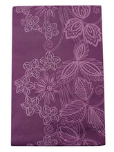 画像をギャラリービューアに読み込む, 洗える着物 コーディネートセット 袷 Lサイズ 着物 茶 格子 名古屋帯 薄紫 花 正絹帯揚げ帯締め 4点セット 小紋 レディース 女性 帯あげ 帯〆 プレタ 和装 和服