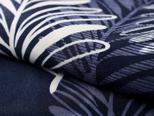 画像をギャラリービューアに読み込む, 洗える着物 コーディネートセット 袷 フリーサイズ 着物 濃紺 リーフ 名古屋帯 薄紫 花柄 正絹帯揚げ帯締め 4点セット 小紋 レディース 女性 帯あげ 帯〆 プレタ R・KIKUCHI 和装 和服