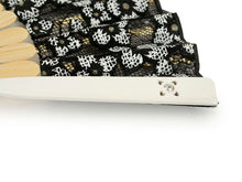 画像をギャラリービューアに読み込む, 扇子 扇子袋 2点セット レース レディース ブランシュ 黒 桐箱入り エコ ギフト プレゼント 贈り物 春 夏 母の日 婦人 女性 女 コットン ナイロン せんす 和装小物 雑貨 暑さ対策 節電 エコ 飛沫防止 あす楽