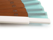 画像をギャラリービューアに読み込む, 扇子 扇子袋 2点セット レース レディース ぺティ—ト ブルー エコ ギフト プレゼント 贈り物 春 夏 母の日 婦人 女性 ポリエステル せんす 和装小物 雑貨 暑さ対策 節電 エコ 飛沫防止 あす楽