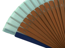 画像をギャラリービューアに読み込む, 扇子 扇子袋 2点セット レース レディース ぺティ—ト ブルー エコ ギフト プレゼント 贈り物 春 夏 母の日 婦人 女性 ポリエステル せんす 和装小物 雑貨 暑さ対策 節電 エコ 飛沫防止 あす楽