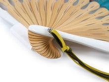 画像をギャラリービューアに読み込む, 扇子 扇子袋 2点セット レース レディース ミニョンヌ 青緑 ピーコック エコ ギフト プレゼント 贈り物 春 夏 母の日 婦人 女性 コットン 綿 せんす 和装小物 雑貨 暑さ対策 節電 エコ 飛沫防止 あす楽