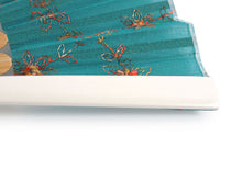 画像をギャラリービューアに読み込む, 扇子 扇子袋 2点セット レース レディース ミニョンヌ 青緑 ピーコック エコ ギフト プレゼント 贈り物 春 夏 母の日 婦人 女性 コットン 綿 せんす 和装小物 雑貨 暑さ対策 節電 エコ 飛沫防止 あす楽