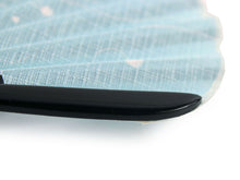 画像をギャラリービューアに読み込む, 扇子 扇子袋 2点セット レース レディース 涼あそび 猫 金魚 刺繍 ブルー 青 エコ ギフト プレゼント 贈り物 春 夏 母の日 婦人 女性 コットン 綿 せんす 和装小物 雑貨 暑さ対策 節電 エコ 飛沫防止 あす楽