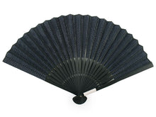 画像をギャラリービューアに読み込む, 扇子 扇子袋 2点セット 紺 白 播州織 エコ ギフト プレゼント 贈り物 春 夏 父の日 男性 せんす 和装小物 雑貨 暑さ対策 節電 エコ 飛沫防止 あす楽 ネコポス