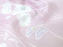 画像をギャラリービューアに読み込む, 着物 洗える着物 反物 夏用 夏 紗 レディース セミオーダー 仕立て付 XS S M L XL 単衣 薄赤紫 薄紫 縦縞 花 市田ひろみ好み 和装 和服 女性 小紋 カジュアル お洒落着 送料無料 きもの 羽織 コート