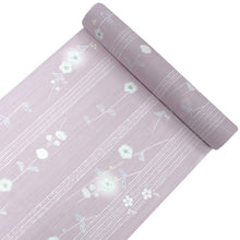 画像をギャラリービューアに読み込む, 着物 洗える着物 反物 夏用 夏 紗 レディース セミオーダー 仕立て付 XS S M L XL 単衣 薄赤紫 薄紫 縦縞 花 市田ひろみ好み 和装 和服 女性 小紋 カジュアル お洒落着 送料無料 きもの 羽織 コート