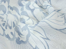 画像をギャラリービューアに読み込む, 着物 洗える着物 反物 夏用 夏 紗 レディース セミオーダー 仕立て付 XS S M L XL 単衣 オフホワイト 薄藍色 花柄 牡丹 市田ひろみ好み 和装 和服 女性 小紋 カジュアル お洒落着 送料無料 きもの 羽織 コート