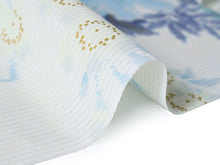 画像をギャラリービューアに読み込む, 着物 洗える着物 反物 夏用 夏 絽 縦絽 レディース セミオーダー 仕立て付 XS S M L XL 単衣 白色 水色 牡丹 藤 花 百華 MOMOKA 和装 和服 女性 小紋 カジュアル お洒落着 送料無料 きもの 羽織 コート