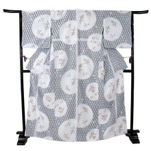 画像をギャラリービューアに読み込む, レース着物 単衣 春 初夏 単品 仕立て上がり 華かづら レース フリー 白 紺色 ネイビー 金魚 吸水速乾 クールパス 浴衣 レディース 女性 和装 和服 送料無料