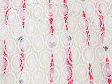 画像をギャラリービューアに読み込む, レース着物 単衣 春 初夏 単品 仕立て上がり 華かづら レース フリー 白色 赤色 クリーム色 縦縞 丸 吸水速乾 クールパス 浴衣 レディース 女性 和装 和服 送料無料