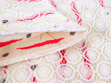 画像をギャラリービューアに読み込む, レース着物 単衣 春 初夏 単品 仕立て上がり 華かづら レース フリー 白色 赤色 クリーム色 縦縞 丸 吸水速乾 クールパス 浴衣 レディース 女性 和装 和服 送料無料