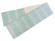 画像をギャラリービューアに読み込む, 袋帯 水色 青緑 グレー ダマスク柄 縞 単品 新品 カジュアル ポリエステル 洗える 仕立て上がり プレタ レディース 女性 和服 和装 着物 送料無料