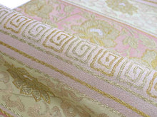 画像をギャラリービューアに読み込む, 袋帯 礼装 ピンク 金 花 牡丹 単品 新品 訪問着 フォーマル ポリエステル 洗える 仕立て上がり プレタ レディース 女性 和服 和装 着物 送料無料