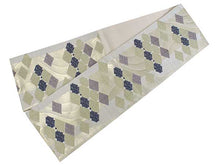 画像をギャラリービューアに読み込む, 袋帯 礼装 六通 ベージュ 金 青 紫 流水 若松菱 菱 単品 新品 訪問着 フォーマル ポリエステル 洗える 仕立て上がり プレタ レディース 女性 和服 和装 着物 送料無料