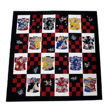 画像をギャラリービューアに読み込む, 風呂敷 ふろしき 118cm 大判 黒 赤 白 黄 青色 きもの市松柄 大きい 自遊布 日本製 綿100% コットン コンパクト おしゃれ ギフト プレゼント 贈り物 お洒落 エコバック フロシキ オールシーズン 和柄 ネコポス発送可能