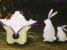 画像をギャラリービューアに読み込む, 風呂敷 ふろしき 小風呂敷 50cm お弁当 弁当包み ランチクロス 綿小 お月見 うさぎ 黄色 中巾 小さい 日本製 綿100% コットン コンパクト おしゃれ ギフト プレゼント 贈り物 お洒落 大人 男性 女性 男の子 女の子 和柄 和風 日本 ネコポス発送可能