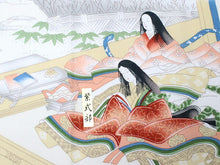 画像をギャラリービューアに読み込む, 手ぬぐい 手拭い 浮世絵手拭 紫式部柄 100cm×35cm ロングサイズ 綿 コットン 日本製 おしゃれ 和 ギフト プレゼント 贈り物 お洒落 エコバック 弁当包み ピン包み タペストリー テーブルマット うきよえ 海外 お土産 日本柄 古典柄 伝統 男女兼用 ネコポス発送可能