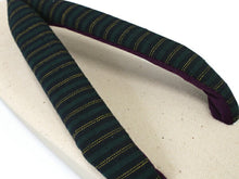 画像をギャラリービューアに読み込む, 草履 レディース ウレタン フリーサイズ 紺 緑 黄色 縞 紫 鼻緒 生成り きなり オフホワイト カジュアル 女性 23cm 23.5cm 24cm 24.5cm ぞうり 履物 着物 和装 和服 ウレタンソール あす楽