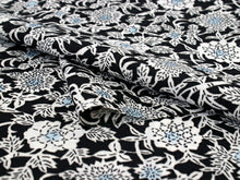 画像をギャラリービューアに読み込む, 東レ セオα 仕立て付 夏物 単衣 ゆかた 洗える 浴衣 反物 夏 レディース フルオーダー 夏着物 黒 青 白 花柄 TORAY CEOα 月華美人 和装 和服 女性 送料無料