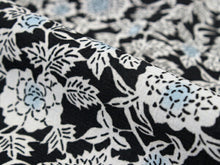 画像をギャラリービューアに読み込む, 東レ セオα 仕立て付 夏物 単衣 ゆかた 洗える 浴衣 反物 夏 レディース フルオーダー 夏着物 黒 青 白 花柄 TORAY CEOα 月華美人 和装 和服 女性 送料無料