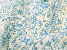 画像をギャラリービューアに読み込む, 東レ セオα 仕立て付 夏物 単衣 ゆかた 洗える 浴衣 反物 夏 レディース フルオーダー 夏着物 水色 ベージュ 縦縞 花唐草 TORAY CEOα 月華美人 和装 和服 女性 送料無料