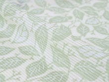 画像をギャラリービューアに読み込む, 東レ シルック 仕立て付 絽 夏物 洗える 反物 夏 レディース フルオーダー 夏着物 緑 薄緑 葉 植物 TORAY silook 奏美 紙人形 和装 和服 女性 送料無料