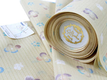 画像をギャラリービューアに読み込む, 東レ シルック 仕立て付 絽 夏物 洗える 反物 夏 レディース フルオーダー 夏着物 黄色 小花柄 花 かたせ梨乃 梨乃景色 TORAY silook 紙人形 和装 和服 女性 送料無料