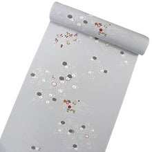 画像をギャラリービューアに読み込む, 東レ シルック 仕立て付 絽 夏物 洗える 反物 夏 レディース フルオーダー 夏着物 ブルーグレー 薄紫 萩 桔梗 花 TORAY silook 紙人形 和装 和服 女性 送料無料