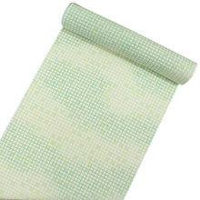 画像をギャラリービューアに読み込む, 東レ シルック 仕立て付 絽 夏物 洗える 反物 夏 レディース フルオーダー 夏着物 黄緑 黄色 格子 TORAY silook 紙人形 森荷葉プロデュース かよういろ 和装 和服 女性 送料無料