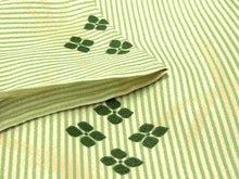画像をギャラリービューアに読み込む, 洗える着物 単衣 小紋 Mサイズ 仕立て上がり 単品 縞 縦縞 麻の葉 黄緑 女性 レディース 和装 和服 きもの プレタ 春 秋 きもの カジュアル 可愛い 普段着 ポリエステル 送料無料 あす楽