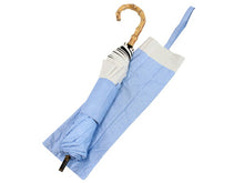 画像をギャラリービューアに読み込む, 【晴雨兼用折りたたみ傘 2color】折りたたみ傘 晴雨兼用 大きい UVカット 遮光 耐水 軽量 大人 ブラックコーティング レディース ブルー オフホワイト 渋紫 グレー 日傘 雨傘 かわいい おしゃれ 和装小物 着物 きもの