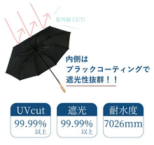 画像をギャラリービューアに読み込む, 【晴雨兼用折りたたみ傘 2color】折りたたみ傘 晴雨兼用 大きい UVカット 遮光 耐水 軽量 大人 ブラックコーティング レディース ブルー オフホワイト 渋紫 グレー 日傘 雨傘 かわいい おしゃれ 和装小物 着物 きもの