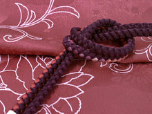 画像をギャラリービューアに読み込む, 洗える着物 コーディネートセット Mサイズ 単衣 ベージュ 道長取り 菊 着物 グレー 花 名古屋帯 赤紫 正絹帯揚げ帯締め 4点セット 小紋 レディース 女性 着物 帯 帯あげ 帯〆 プレタ 和装 和服