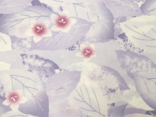 画像をギャラリービューアに読み込む, 洗える着物 セミオーダー付き 反物 単品 みすゞうた 薄紫 葉 桔梗 可愛い ポップ 柄 レディース 女性 小紋 和装 和服 XS S M L XL サイズ 広幅 クイーンサイズ 袷 単衣 羽織 コート 送料無