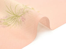 画像をギャラリービューアに読み込む, 洗える着物 セミオーダー付き 反物 単品 夏物 金子みすゞ みすゞうた ピンク ラベンダー 花 XS・S・M・L・XLサイズから選べる 上品 かわいい レディース 女性 小紋 和装 和服 袷 単衣 きもの 羽織 コート 送料無料