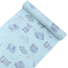 画像をギャラリービューアに読み込む, 洗える長襦袢 反物 金子みすゞ 水色 書籍柄 セミオーダーお仕立て付き みすゞうた 送料無料