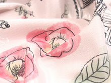 画像をギャラリービューアに読み込む, 洗える長襦袢 反物 金子みすゞ ピンク 生家柄 椿 セミオーダーお仕立て付き みすゞうた 長襦袢 長じゅばん 洗える 洗濯 和服 和装 インナー レディース 送料無料