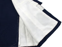 画像をギャラリービューアに読み込む, お宮参り 産着 男の子 紺 兜 扇 束ね熨斗 着物 長襦袢 セット 古典 七五三 3歳 5歳 青 祝着 のしめ うぶぎ 和装 和服 正装