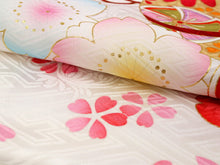 画像をギャラリービューアに読み込む, お宮参り 産着 女の子 白 ねじ梅 菊 鞠 着物 長襦袢 セット 古典 七五三 3歳 祝着 のしめ うぶぎ 和装 和服 正装