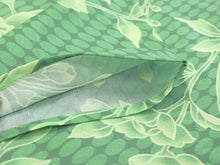 画像をギャラリービューアに読み込む, 洗える夏着物 コーディネートセット 4点セット Lサイズ 緑 花柄 きもの グレー 立涌 名古屋帯 薄抹茶 緑 正絹帯揚げ帯締め 紗 小紋 レディース 女性 プレタ 和装 和服