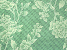 画像をギャラリービューアに読み込む, 洗える夏着物 コーディネートセット 4点セット Lサイズ 緑 花柄 きもの グレー 立涌 名古屋帯 薄抹茶 緑 正絹帯揚げ帯締め 紗 小紋 レディース 女性 プレタ 和装 和服