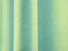 画像をギャラリービューアに読み込む, 洗える夏着物 コーディネートセット 4点セット Mサイズ 緑 縞 きもの 黄色 牡丹唐草 名古屋帯 薄抹茶 薄グレー 正絹帯揚げ帯締め 紗 小紋 レディース 女性 プレタ 和装 和服