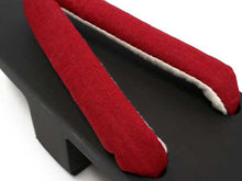 画像をギャラリービューアに読み込む, 下駄 レディース サンダル 浴衣 23.0 23.5 24.0 24.5 焦げ茶 桐 台 赤 麻 鼻緒 芳町 女性 ラバー有