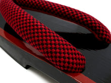 画像をギャラリービューアに読み込む, 下駄 レディース サンダル 浴衣 23.0 23.5 24.0 24.5 赤 黒 桐 台 刺し子 鼻緒 相三味 右近 女性 ラバー有