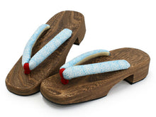 画像をギャラリービューアに読み込む, 下駄 かごバッグ セット 焦げ茶 菊 下駄 黒 青 菊 バッグ 巾着 レディース 夏 浴衣 竹 編み 女性 ゆかた 浴衣バッグ 手提げ 和装 和服 レトロ あす楽