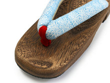 画像をギャラリービューアに読み込む, 下駄 かごバッグ セット 焦げ茶 菊 下駄 黒 青 菊 バッグ 巾着 レディース 夏 浴衣 竹 編み 女性 ゆかた 浴衣バッグ 手提げ 和装 和服 レトロ あす楽