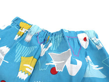 画像をギャラリービューアに読み込む, 子供 甚平 男の子 綿 90 2歳 3歳 水色 富士山 おにぎり 木綿 じんべい 単品 こども キッズ ジュニア 和服 部屋着 送料無料 七夕 祭 花火 夏 涼しい