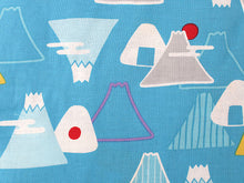 画像をギャラリービューアに読み込む, 子供 甚平 男の子 綿 90 2歳 3歳 水色 富士山 おにぎり 木綿 じんべい 単品 こども キッズ ジュニア 和服 部屋着 送料無料 七夕 祭 花火 夏 涼しい